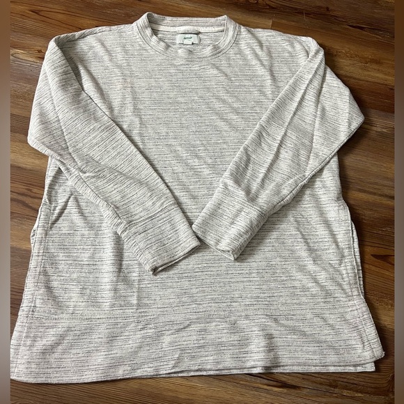 Aerie women’s sweatshirt, crewneck, side splits, oversized, size XS, gray - Picture 6 of 11